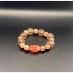Armb�nd m/aventurin og kirseb�r kvarts