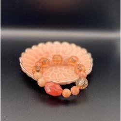 Armb�nd m/aventurin og kirseb�r kvarts