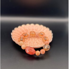 Armb�nd m/aventurin og kirseb�r kvarts