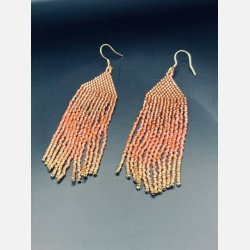 Bohemian Tassels Copper Salmon