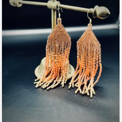 Bohemian Tassels Copper Salmon