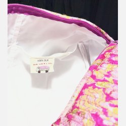 Toilettaske Magenta/blomst XXL